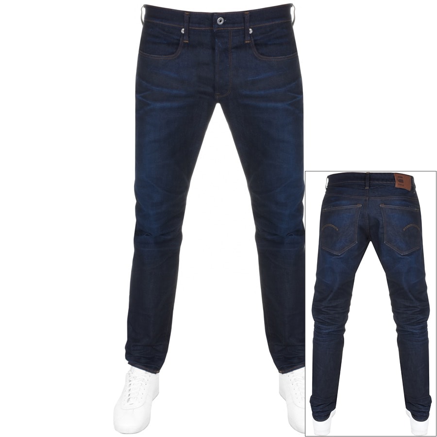 Alternative Image for ProductG Star Raw 3301 Tapered Fit Jeans Blue1